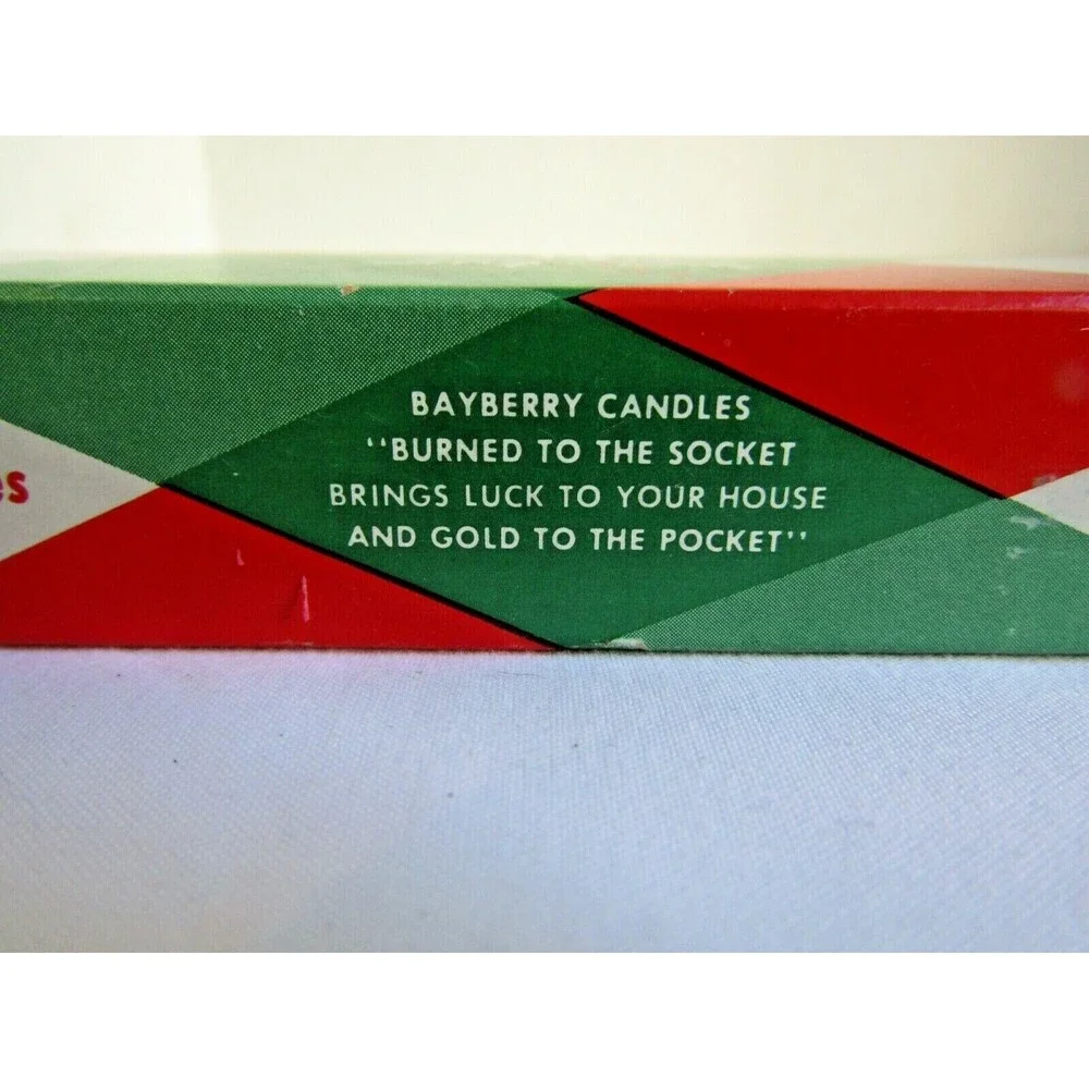 Vintage NIB Good Luck Bayberry Candles Red 12